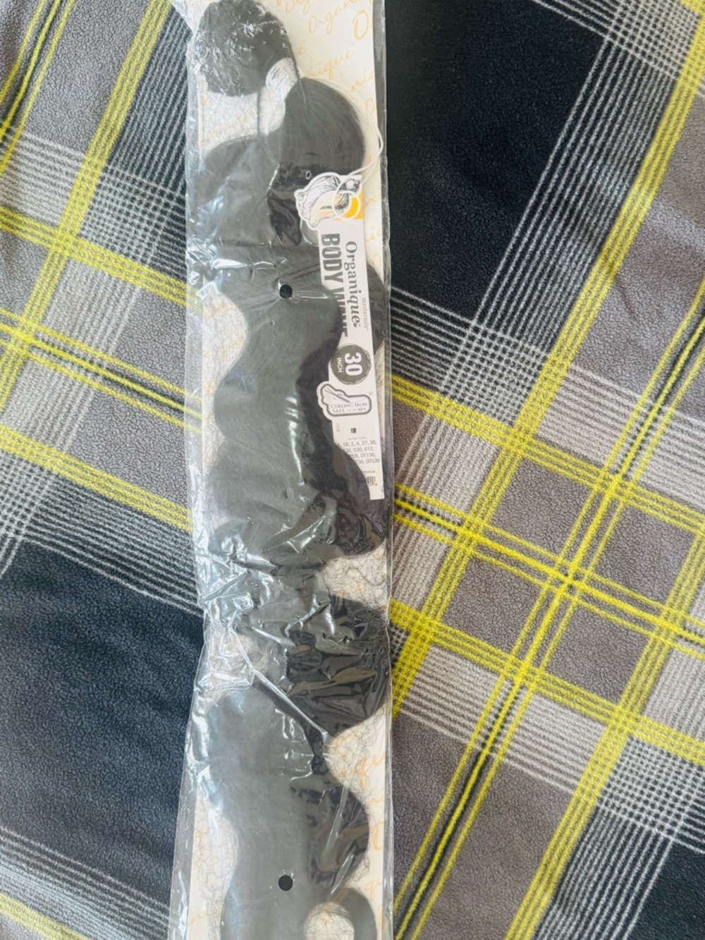Packaged Synthetic  Weave - Black
